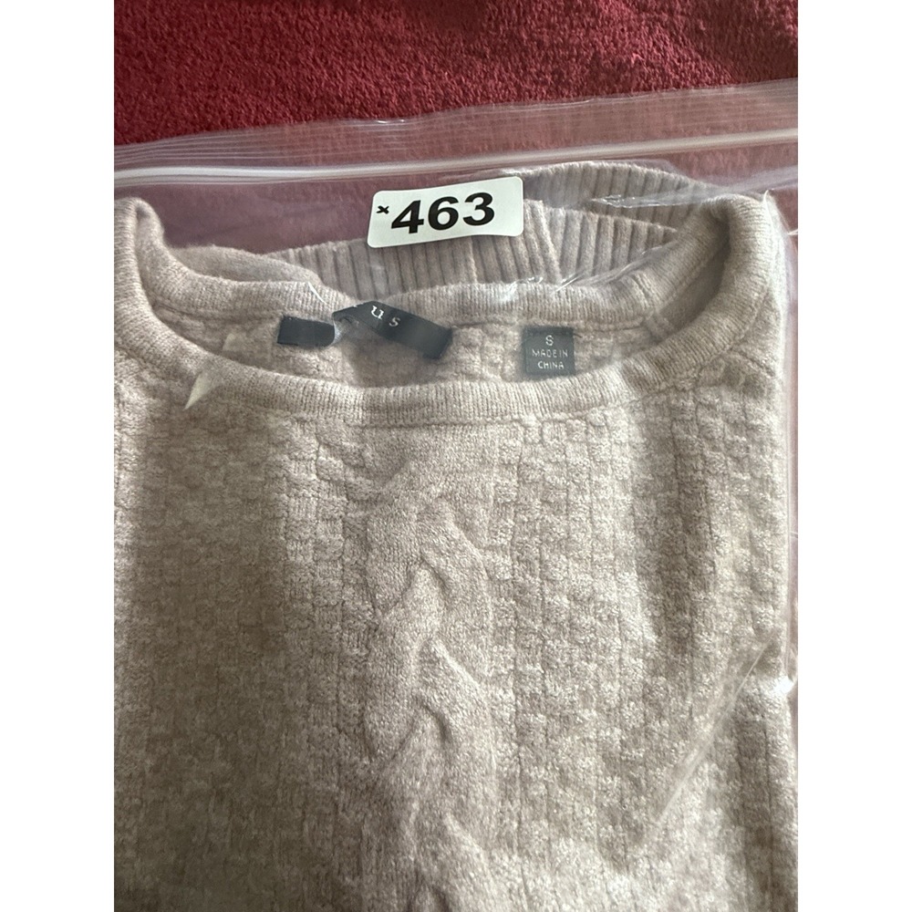 Cyrus, Women's Sweater ,Rosewood. Size M , Cable Knit, Pullover ,Split Hem - Picture 10 of 10